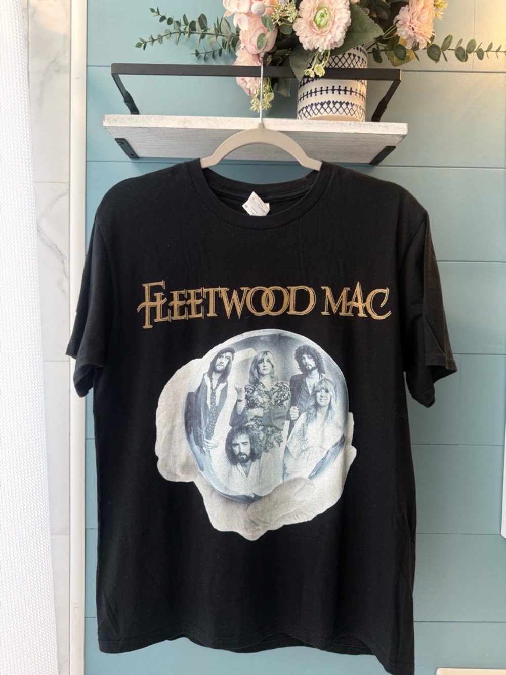 Fleetwood Mac Graphic Band Tee Black Vintage Style Concert T-Shirt - Size Medium